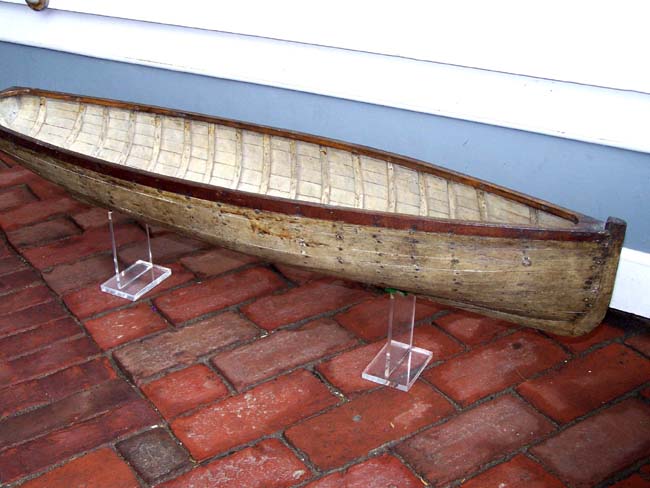 A Wonderful Folk Art Model of a Long Boat or Dory with Original Surface circa 1865-1875